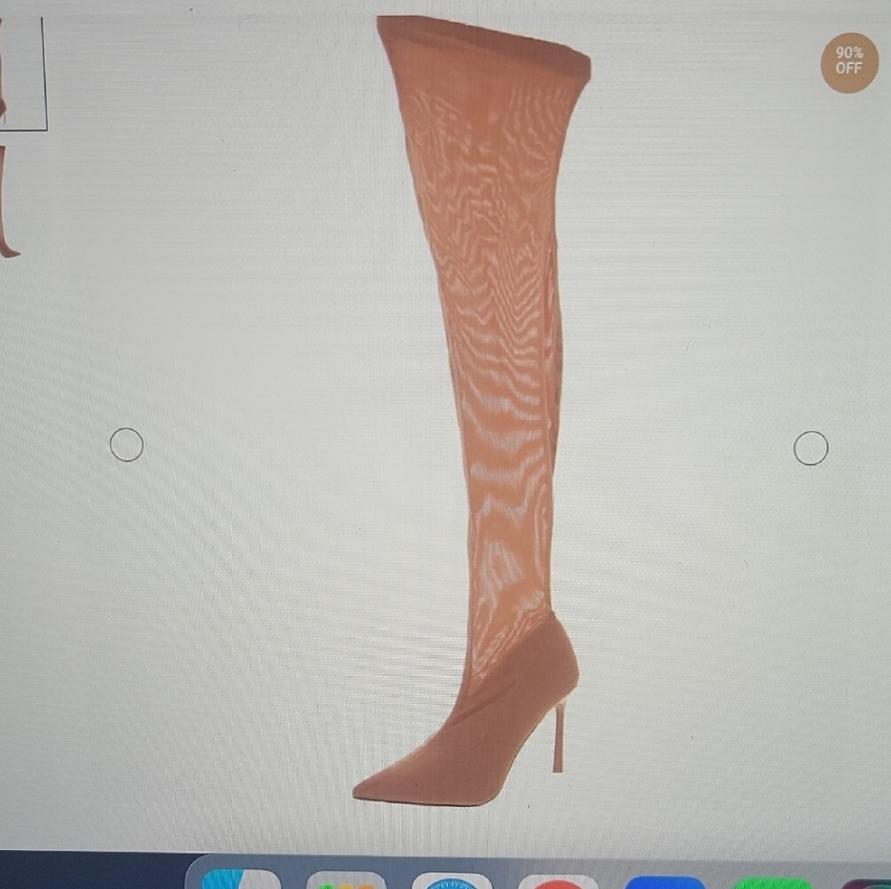 Steve Madden Evie sheer pointed toe over-the-knee/thigh boots